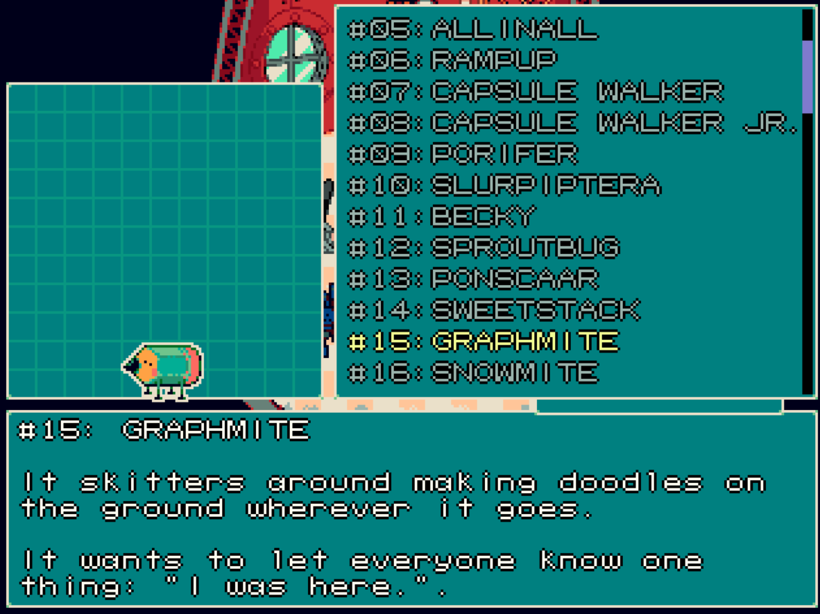 "It skitters around making doodles on the ground wherever it goes. It wants to let everyone know one thing: "I was here"."